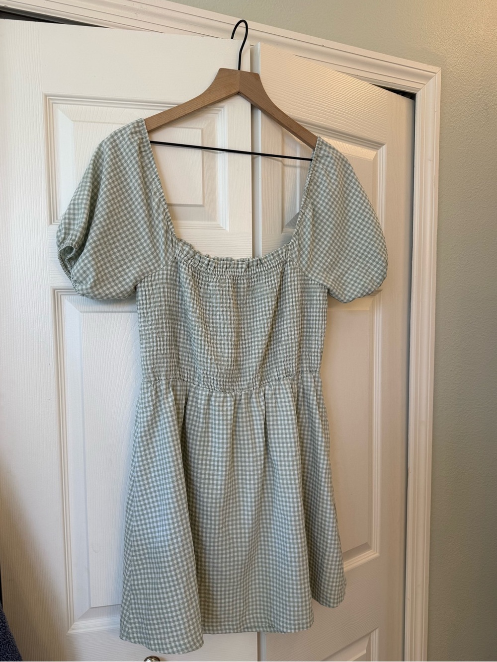 Lost + wander green gingham dress - Picture 3 of 3